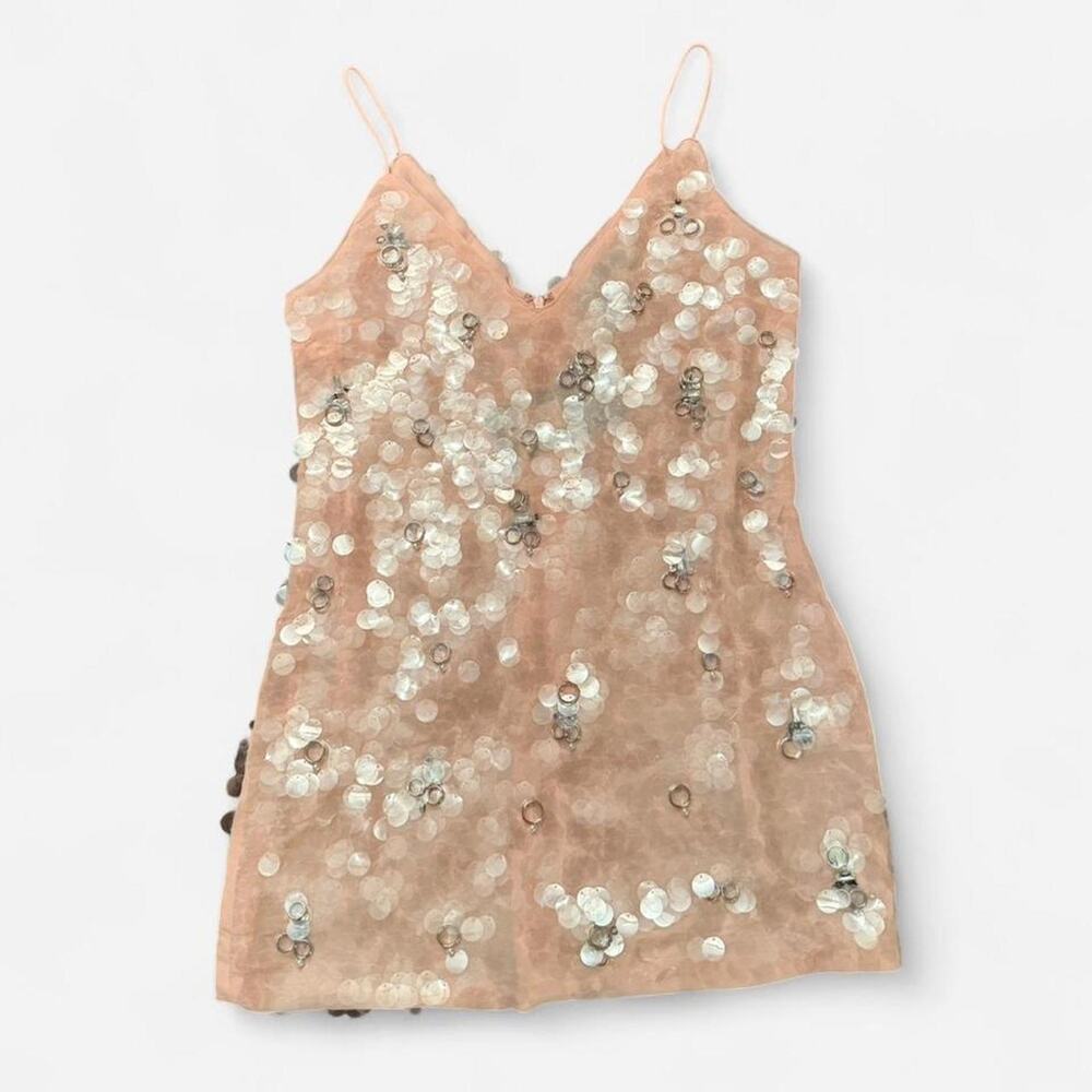 Nwt fashion nova pink sequin dress